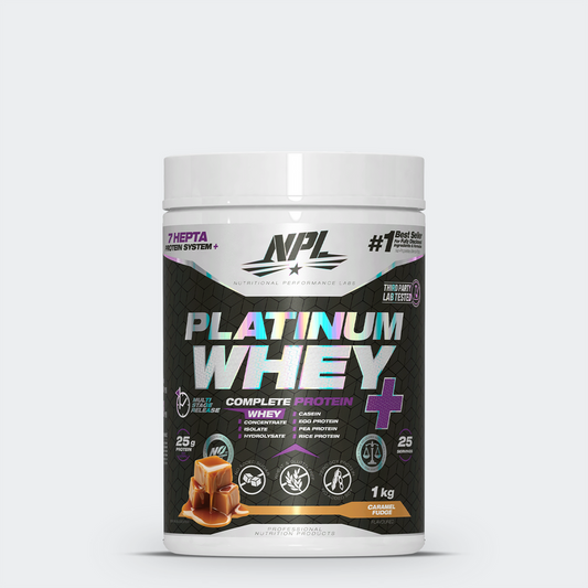 NPL Platinum Whey + 1kg Caramel Fudge