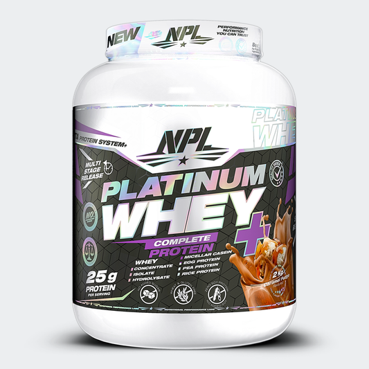 NPL Platinum Whey + 2kg Caramel Fudge